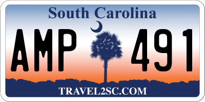 SC license plate AMP491