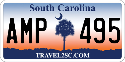 SC license plate AMP495