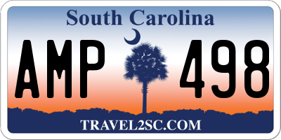 SC license plate AMP498