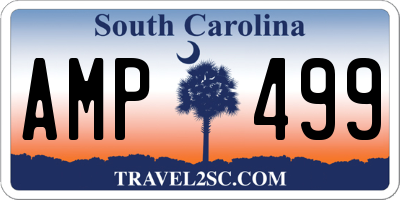 SC license plate AMP499