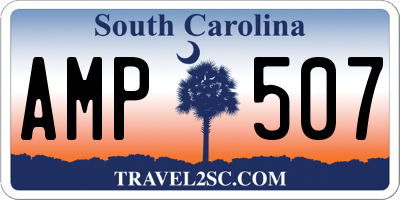 SC license plate AMP507