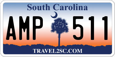 SC license plate AMP511
