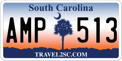 SC license plate AMP513