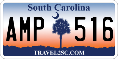 SC license plate AMP516