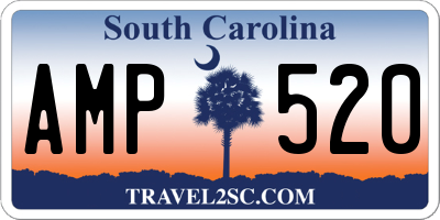 SC license plate AMP520
