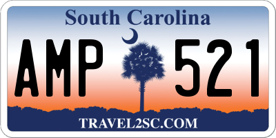 SC license plate AMP521