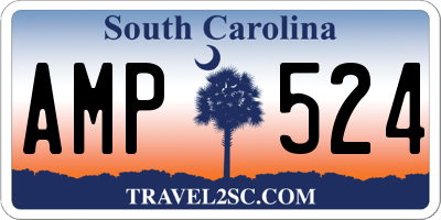 SC license plate AMP524