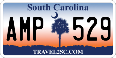 SC license plate AMP529