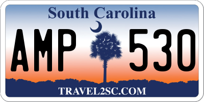 SC license plate AMP530