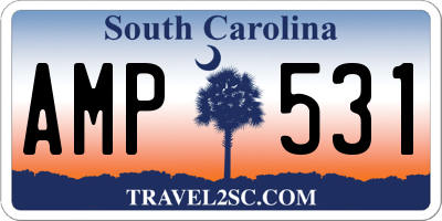 SC license plate AMP531
