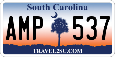 SC license plate AMP537