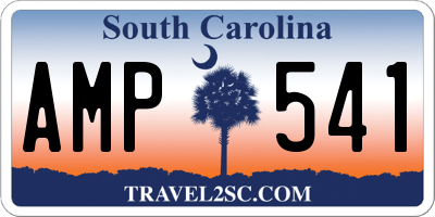 SC license plate AMP541