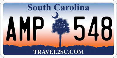SC license plate AMP548