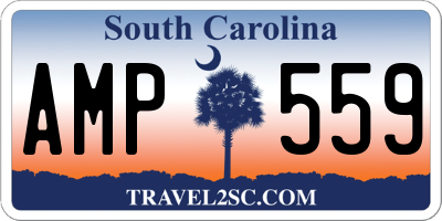 SC license plate AMP559