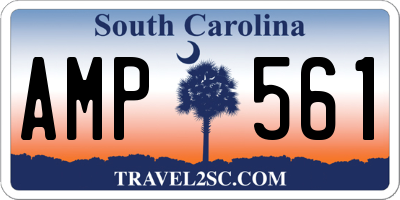 SC license plate AMP561