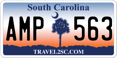 SC license plate AMP563