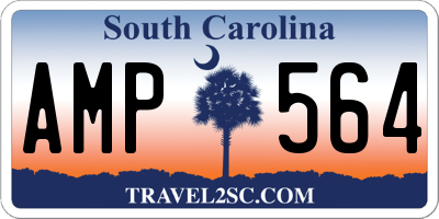 SC license plate AMP564