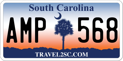 SC license plate AMP568