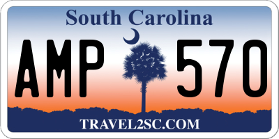 SC license plate AMP570