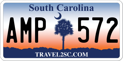 SC license plate AMP572