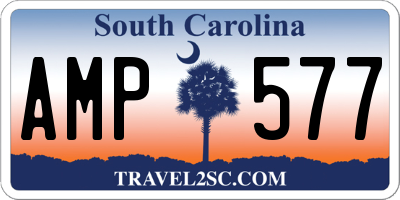 SC license plate AMP577