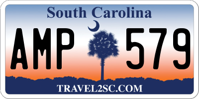 SC license plate AMP579