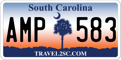 SC license plate AMP583