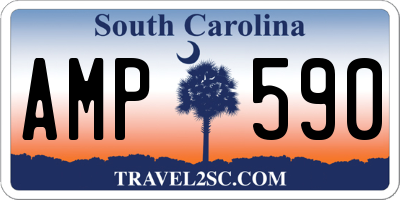 SC license plate AMP590
