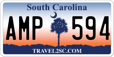 SC license plate AMP594