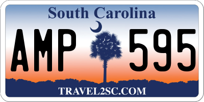 SC license plate AMP595