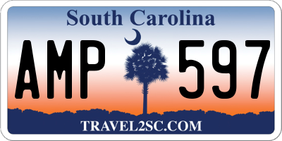 SC license plate AMP597