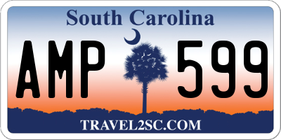 SC license plate AMP599