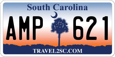 SC license plate AMP621