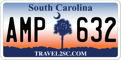 SC license plate AMP632