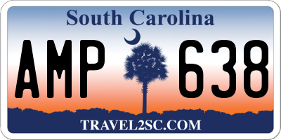 SC license plate AMP638