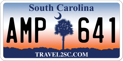 SC license plate AMP641