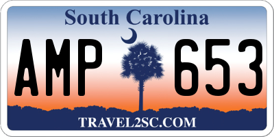 SC license plate AMP653