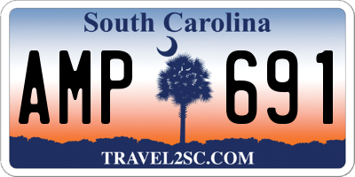 SC license plate AMP691