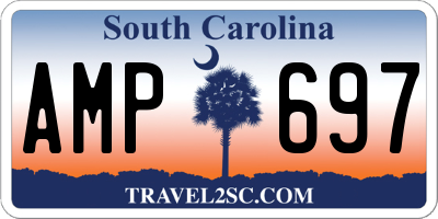 SC license plate AMP697