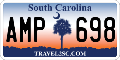 SC license plate AMP698