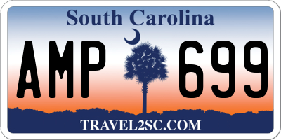 SC license plate AMP699