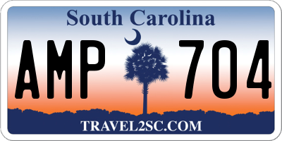 SC license plate AMP704