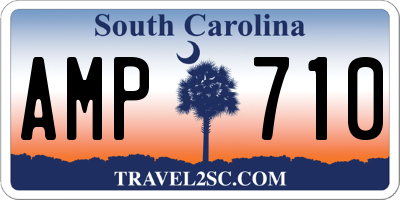 SC license plate AMP710
