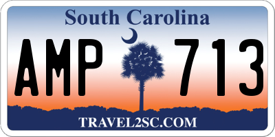 SC license plate AMP713