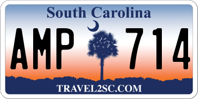 SC license plate AMP714
