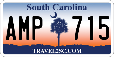 SC license plate AMP715