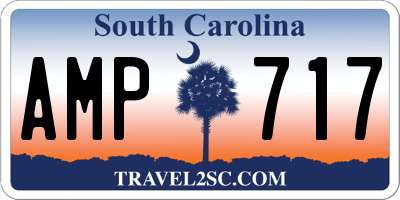 SC license plate AMP717