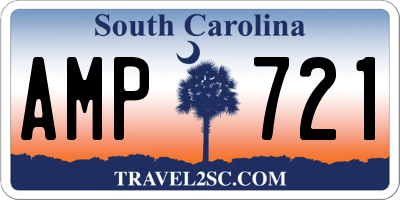SC license plate AMP721