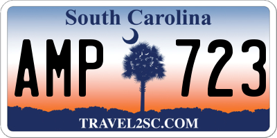 SC license plate AMP723