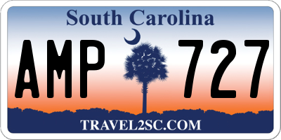 SC license plate AMP727